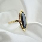 Image 6 of Gold ring with hematite stone | Vintage