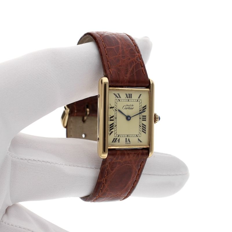 Image 14 of Cartier Tank Vermeil 'Large' 590005; Unisex watch