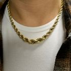 Image 9 of Gold twisted link chain