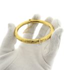 Image 9 of 22 carat Surinamese gold bangle; size S/M