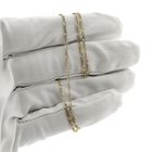 Image 5 of Gold thin Figaro link chain | 45 cm