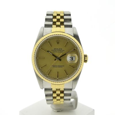 Rolex Datejust 36mm 16233; Automatic gold/steel watch Image 1 of Rolex Datejust 36mm 16233; Automatic gold/steel watch
