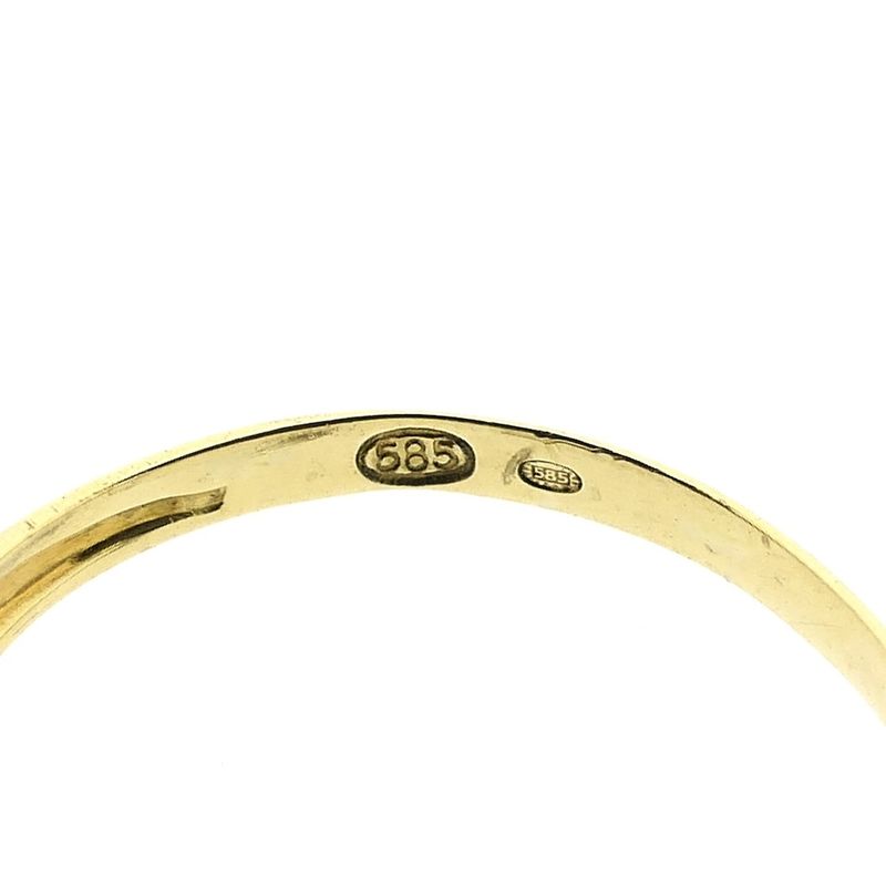 Image 5 of Gold ring with diamond 0.03 ct.