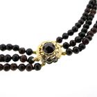 Image 5 of Antique glass bead necklace with gold clasp