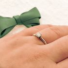 Image 4 of White gold solitaire ring with diamond | 0.25 ct.