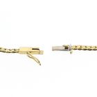 Image 5 of Two-tone gold necklace with fixed pendant and diamond; 0.06 ct.