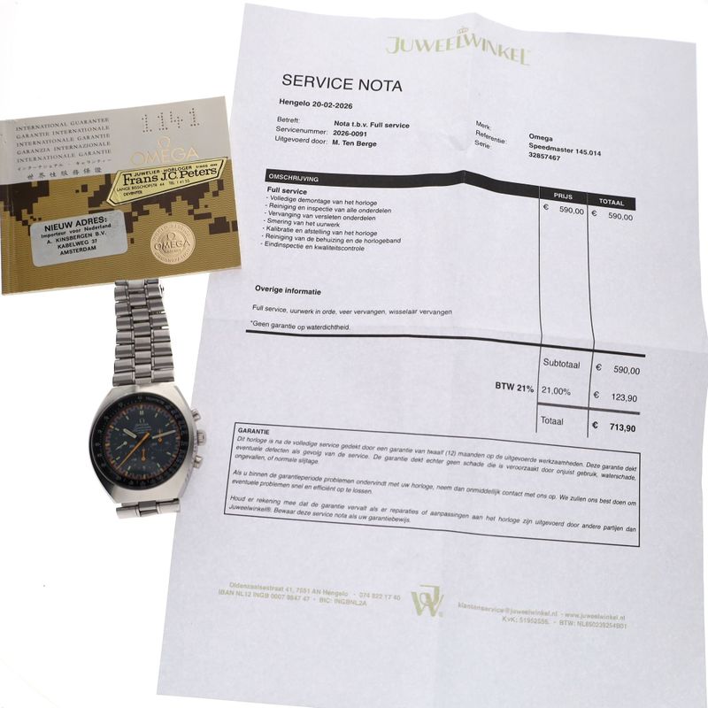 Image 15 of Omega Speedmaster Mark II Racing 145.014; Vintage Men's Watch (Full-Set)