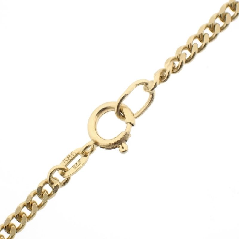 Image 8 of Gold gourmet link chain | 69.5 cm