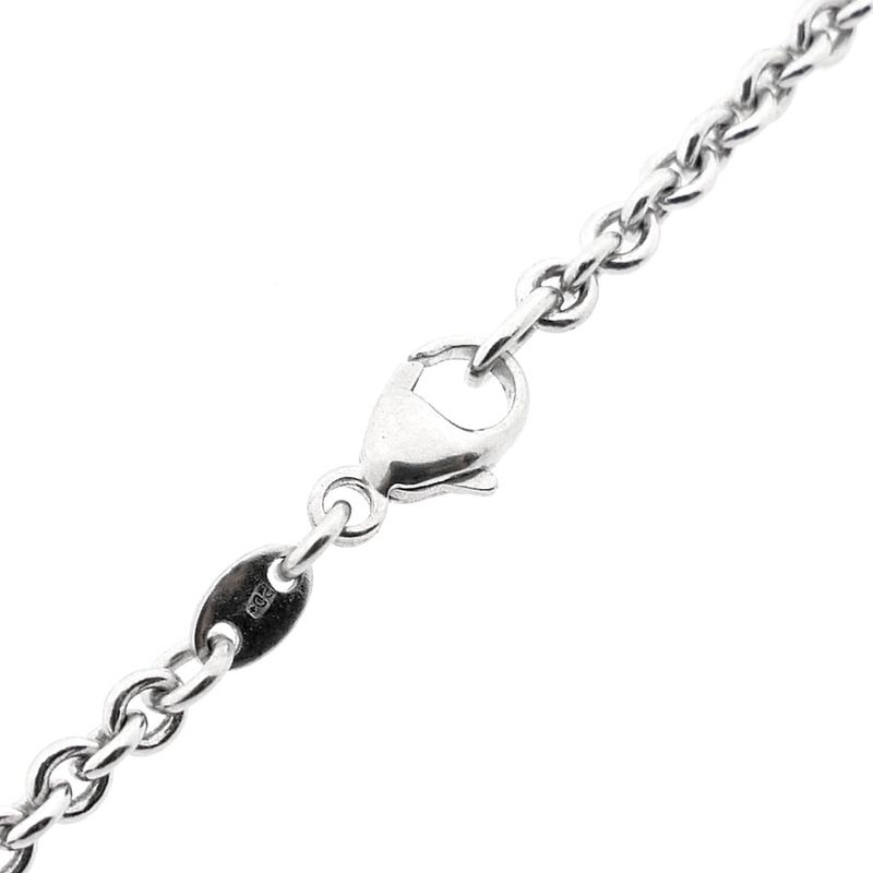 Image 8 of White gold jasseron necklace | 45 cm