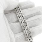 Image 2 of White gold herringbone link bracelet