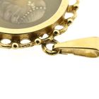 Image 9 of Antique Gold Pendant with Enamel Portrait and Diamonds