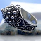 Image 11 of Silver ring with oriental design