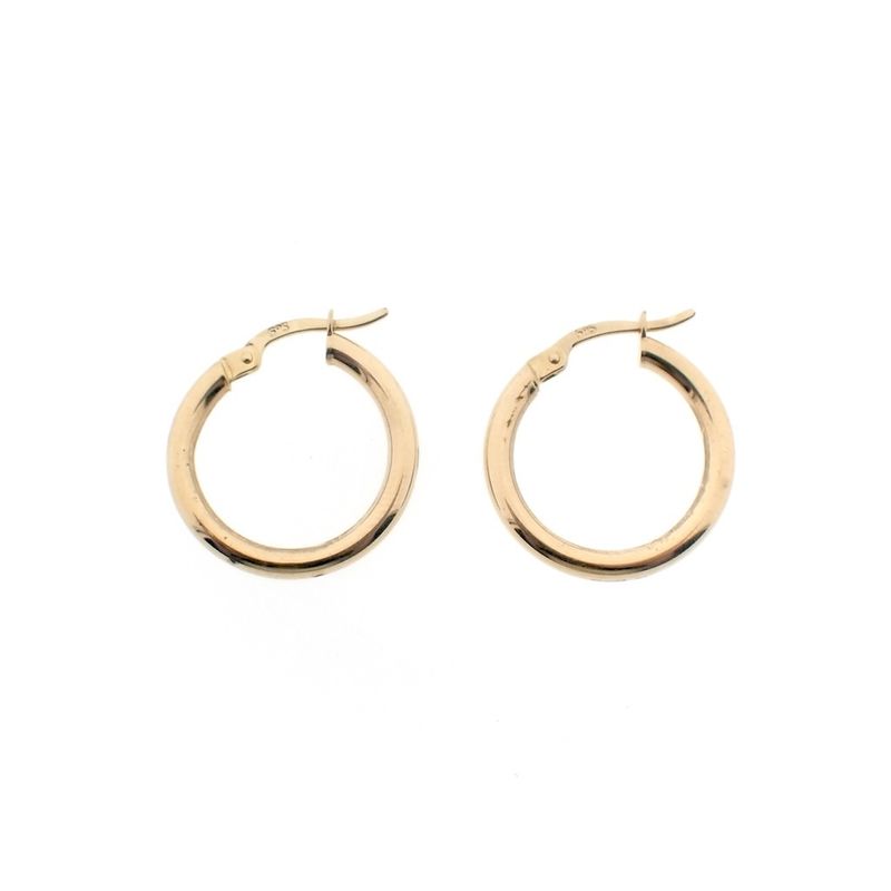 Image 3 of Gold subtle earrings | Ø 19.4 mm