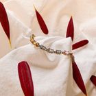 Image 2 of Gold bracelet with colored sapphire | 18.5 cm