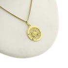 Image 2 of Gold zodiac sign pendant; Cancer