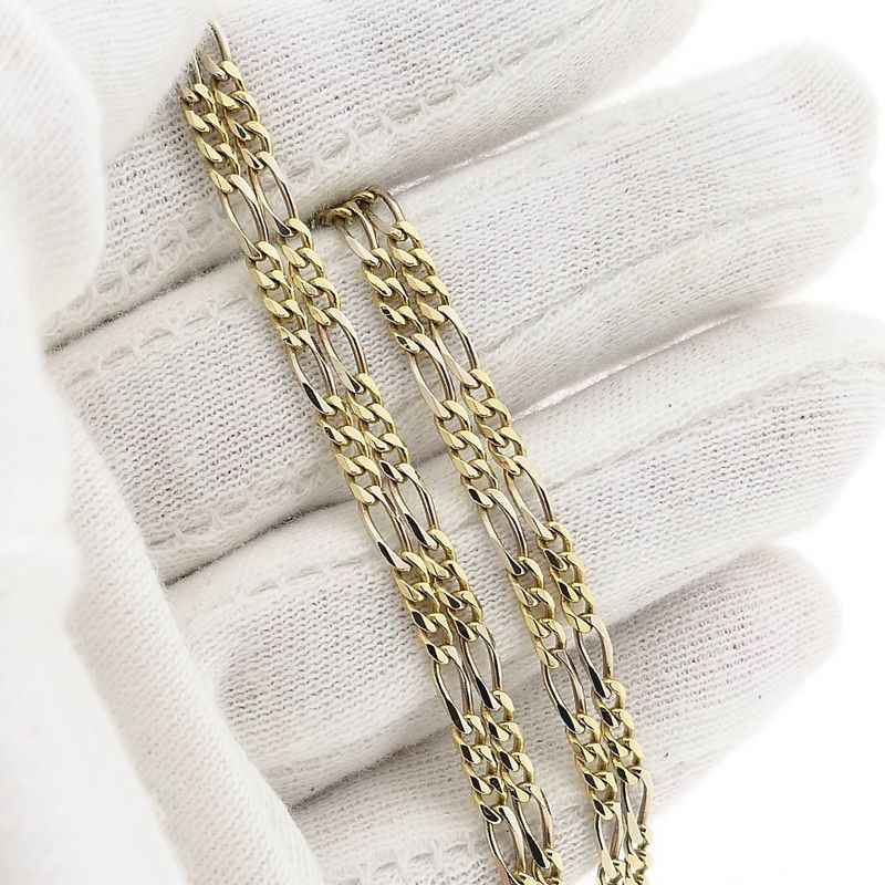 Image 7 of Bicolor Figaro Chain Necklace | 50.5 cm