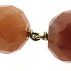 Image 5 of Carnelian bead necklace strung on gold