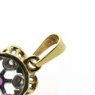 Image 7 of Gold pendant with ruby ​​and diamond | 0.06 ct.