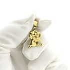 Image 8 of Gold pendant of two dogs with zirconia