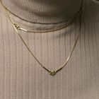 Image 9 of Long gold Venetian link chain/sautoir with bars