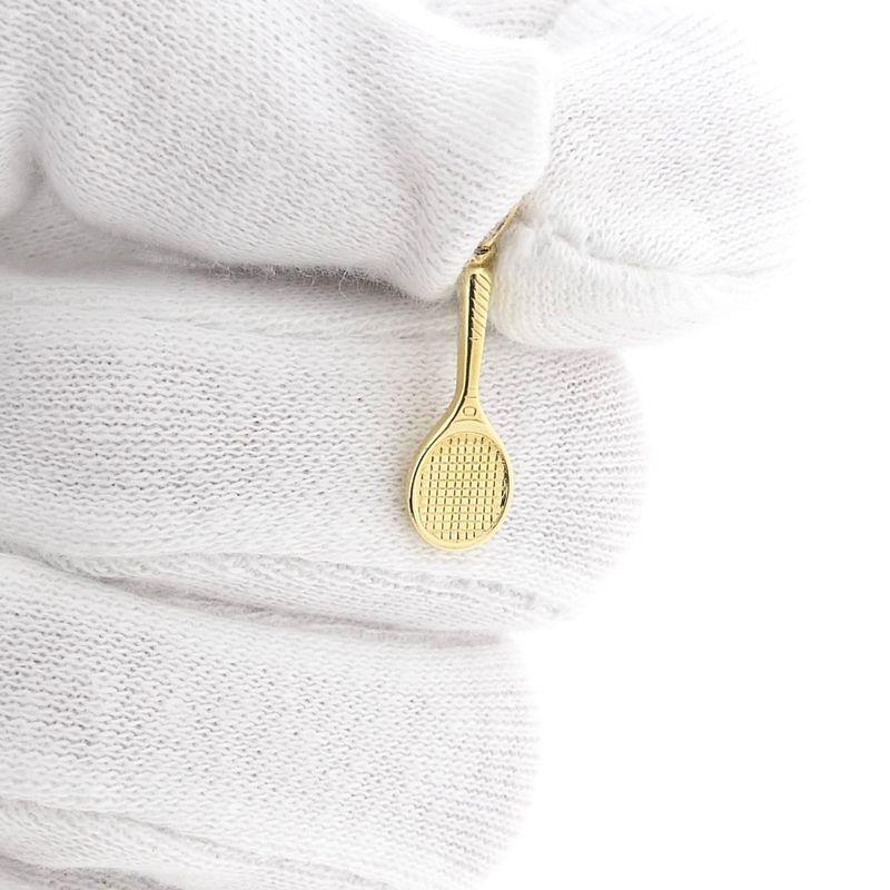 Image 9 of Gold pendant of a tennis racket