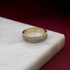 Image 2 of Gold Ring with Diamond; 0.34 ct.; 14 Karat; Size 17.75