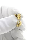 Image 9 of Gold stud earrings with zirconia