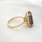 Image 9 of 18K Gold Ring with Smoky Quartz | Vintage