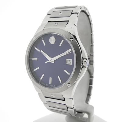 Image 2 of Movado SE; Quartz men's watch with blue dial; 0607513