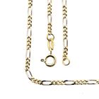 Image 1 of Two-tone gold Figaro link chain