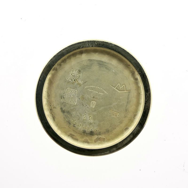 Image 15 of Movado 'Tiffany & Co' M95 Chronograph 49058; Vintage 14k gold men's watch