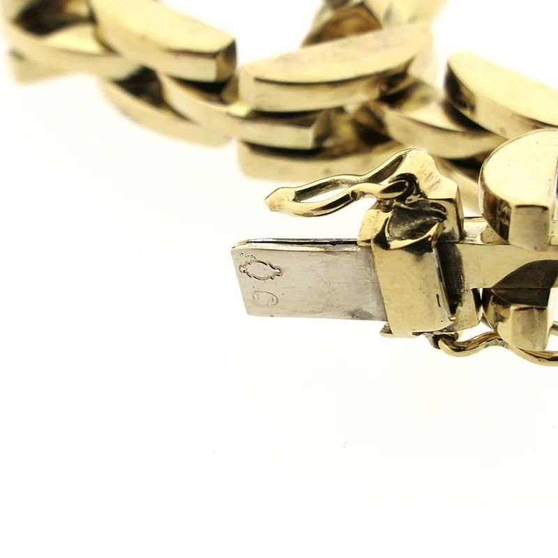 Image 5 of Gold Bismarck link bracelet