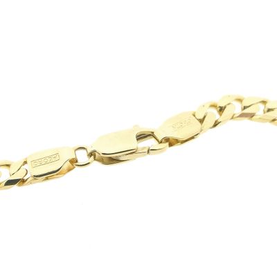 Image 2 of Gold gourmet link bracelet with engraving plate