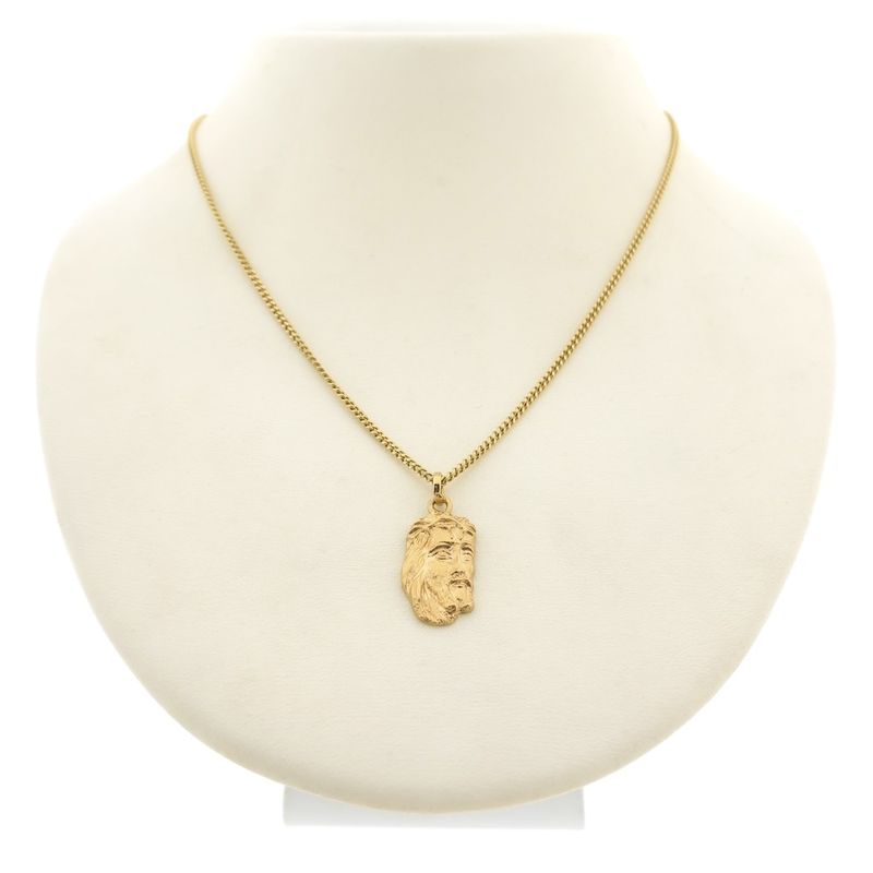 Image 8 of Gold pendant with the face of Jesus