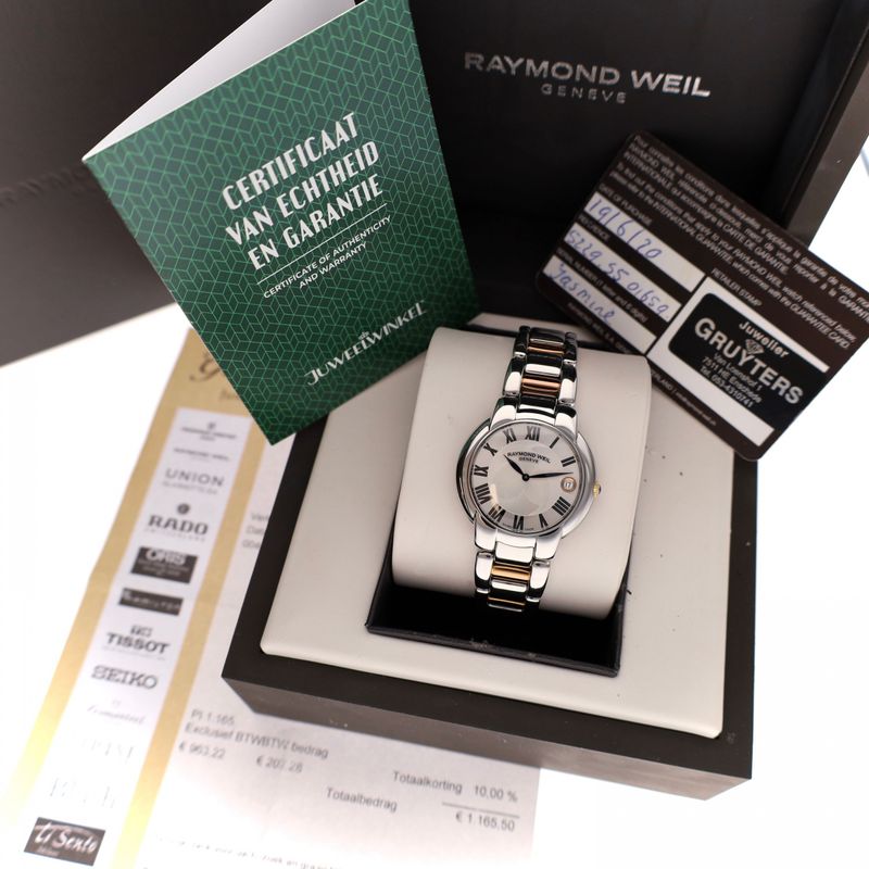 Image 13 of Raymond Weil Jasmine 5235-S5-01659; Bicolor Ladies Watch