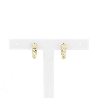 Image 1 of Gold earrings; Ø 14.3 mm