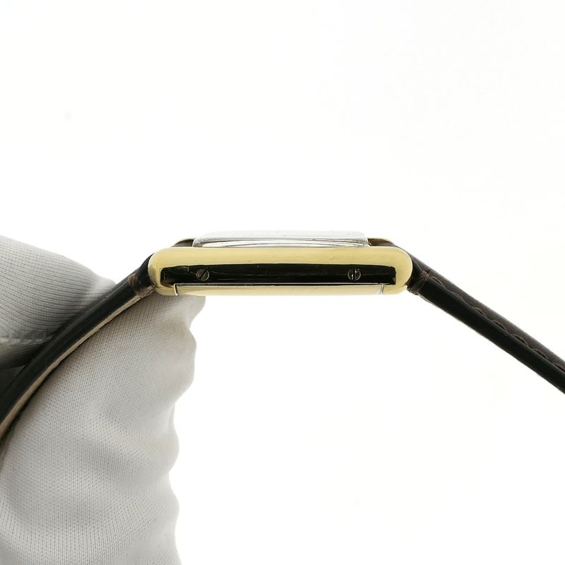 Image 5 of Cartier Tank Vermeil 'Large'; Vintage mechanical watch