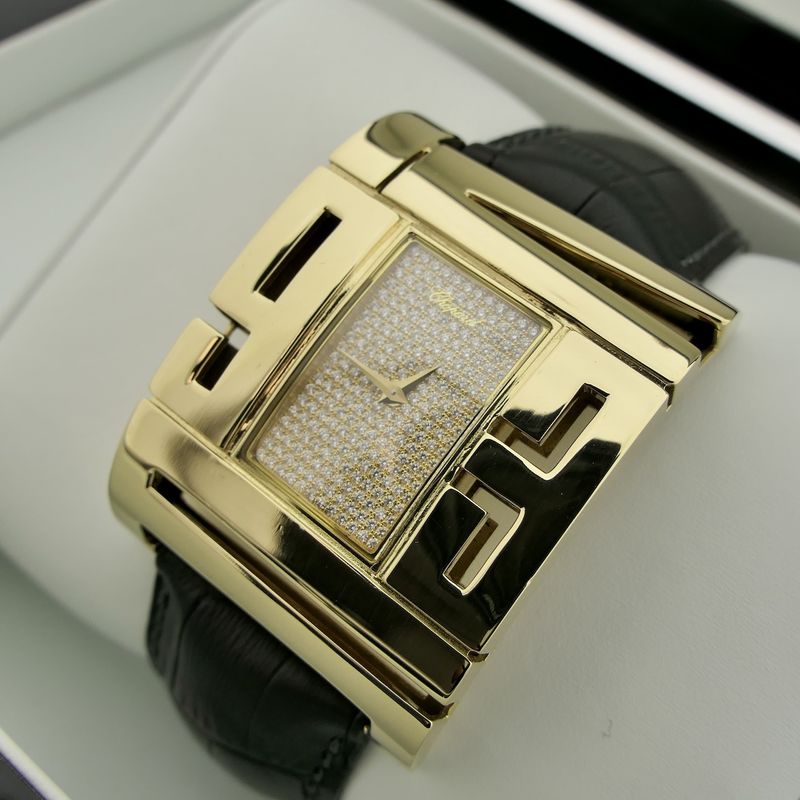 Image 19 of Chopard Xtravaganza 127126; Exclusive 18k gold ladies watch with diamonds