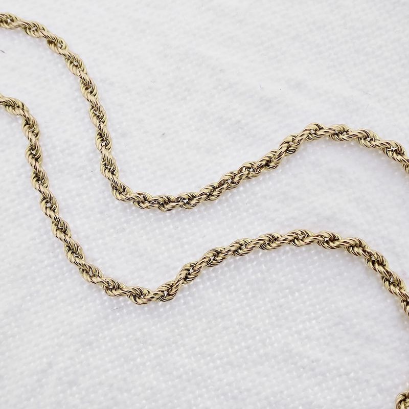 Image 2 of Gold twisted necklace | 53 cm