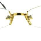 Image 7 of Vintage Cartier glasses with clear glass; Vermeil; 18-130