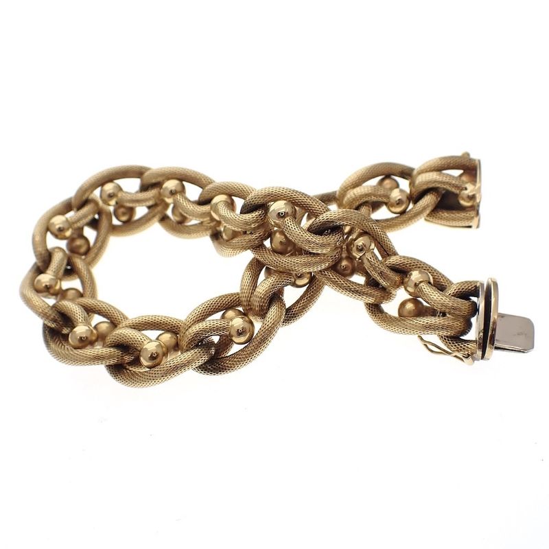 Image 6 of Gold wide fantasy link bracelet