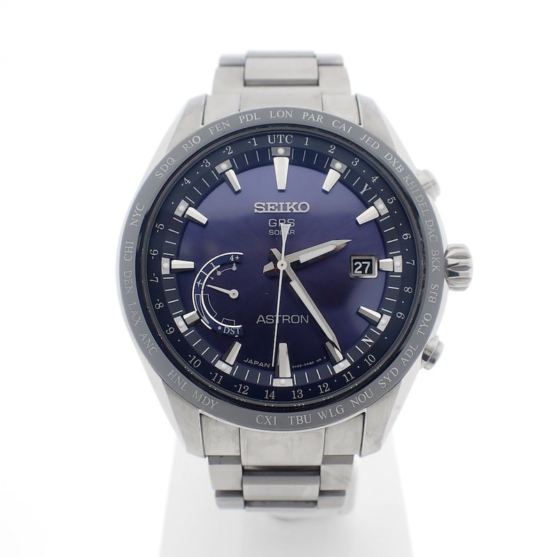 Image 1 of Seiko Astron GPS Solar; Titanium men's watch
