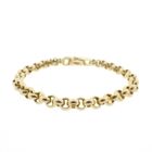 Image 1 of Gold jasseron link bracelet | 20 cm