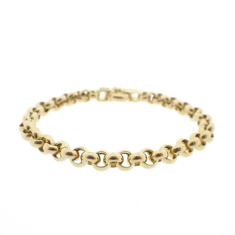 Image 1 of Gold jasseron link bracelet | 20 cm