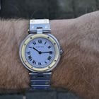 Image 17 of Cartier Santos Ronde 32mm 8191; 18k. Gold/steel watch