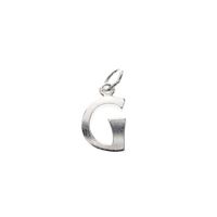 Silver charm of the letter G