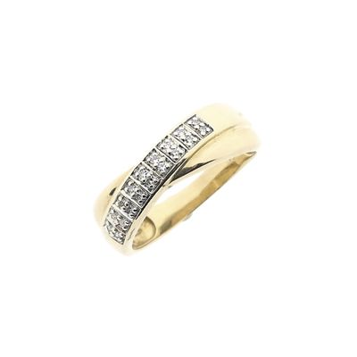 Gold ring with diamond; 0.09 ct. Image 1 of Gold ring with diamond; 0.09 ct.