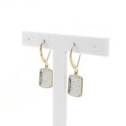 Image 3 of 9 carat pavé earrings with diamond; 1.20 ct.
