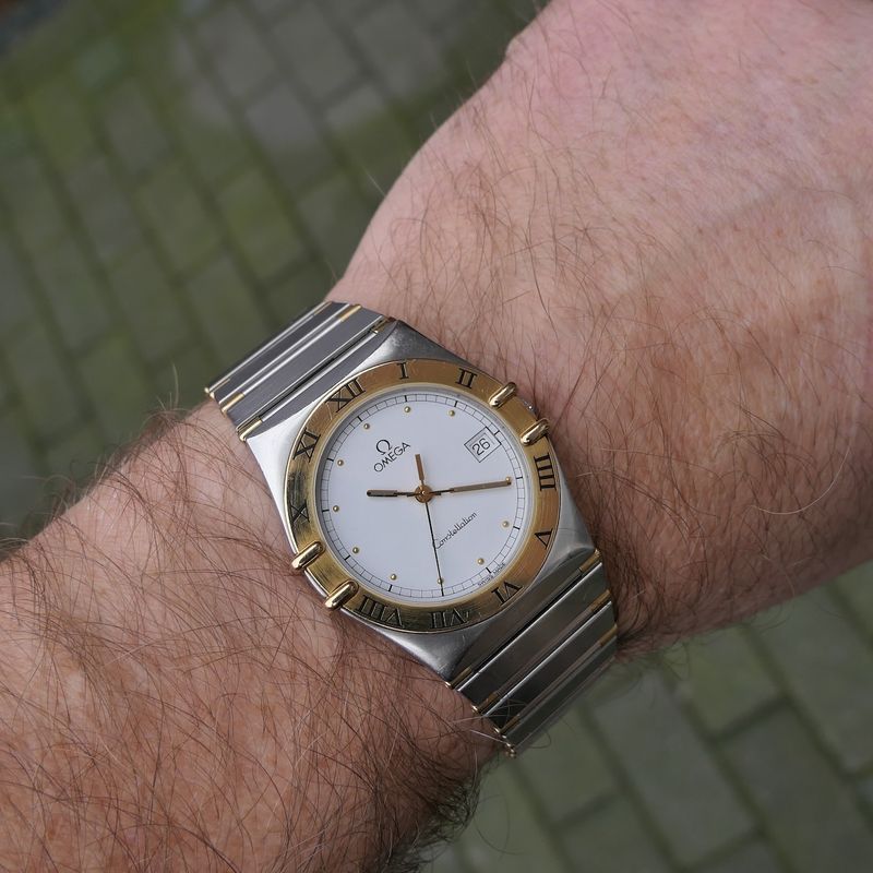 Image 13 of Omega Constellation 14102000; Gold/steel unisex watch