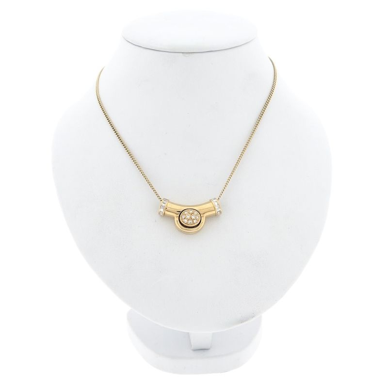 Image 2 of Gold pendant with diamond; 0.48 ct.